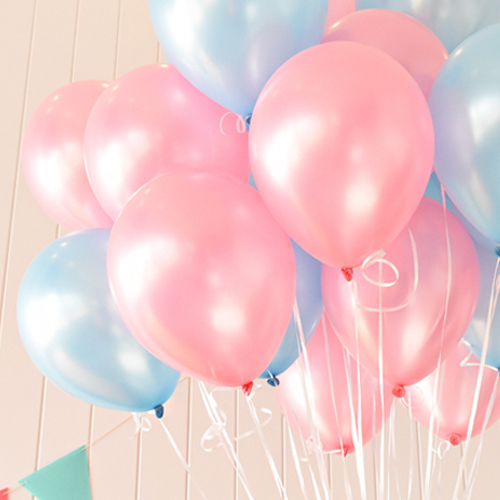 헬륨풍선(100개)핑크&amp;블루