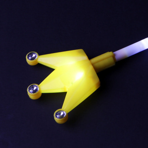 LED 왕관 큐티봉(옐로우)