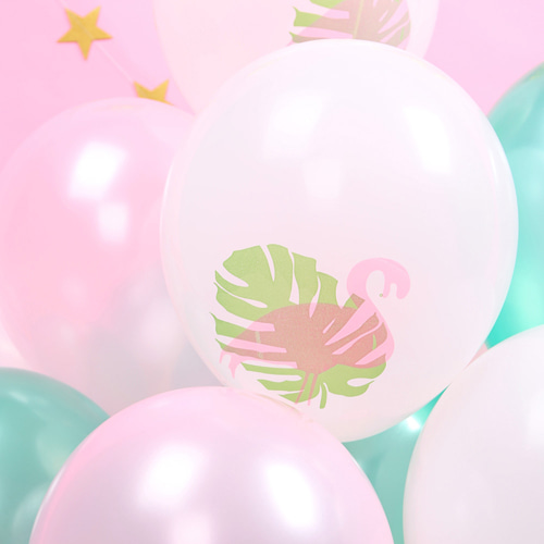 헬륨풍선(60개)파티세트-홍학