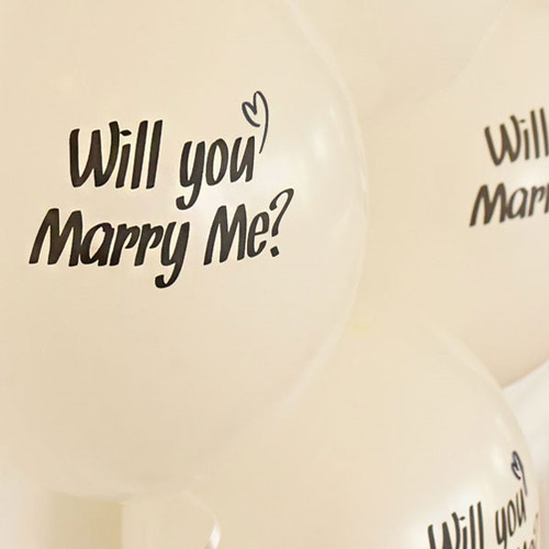 헬륨풍선(50개)Will you Marry Me?