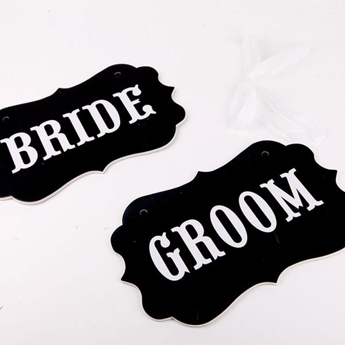 웨딩촬영 행거세트 (BRIDE/GROOM) 블랙