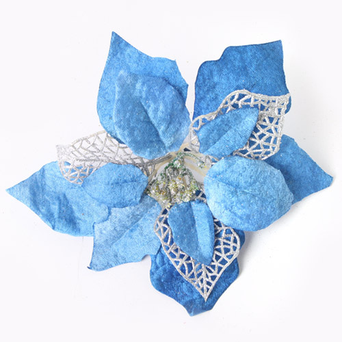 포인꽃 장식 (22cm) 블루